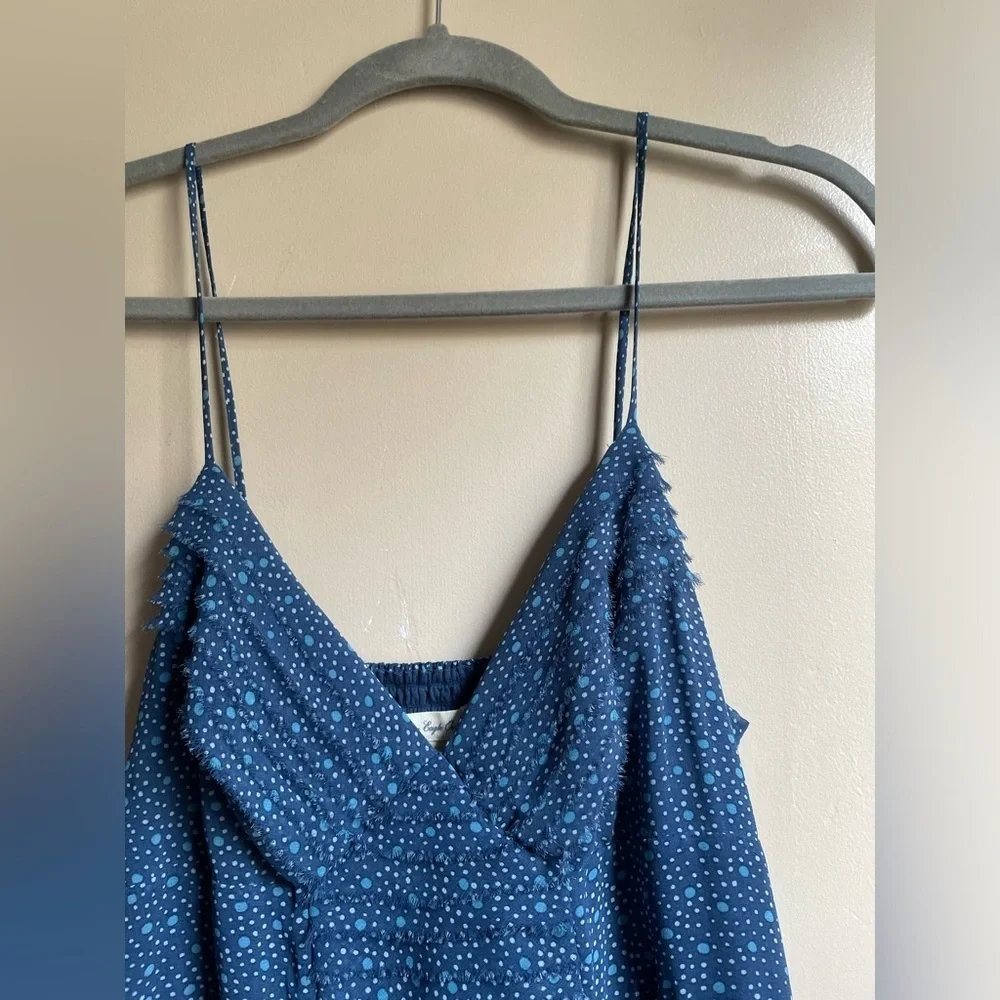 Y2K American Eagle  Strap dress size 10 ruffles polka dots babydoll fairy